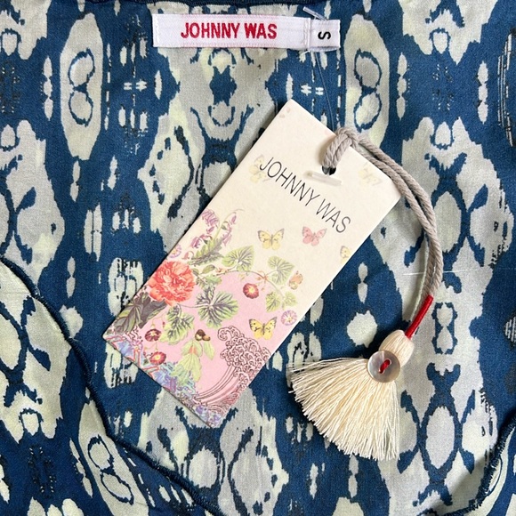 Johnny Was Puente Silk Tunic Geometric Print Tunic Top Small - Picture 11 of 12